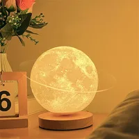 Moon Lamp 16 Colors Galaxy Moon Lamp Kids Night Lights USB Rechargeable LED Planet Lamp Remote