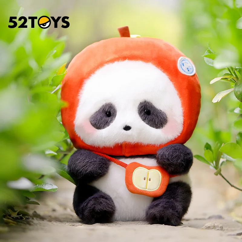 

52Toys Panda Roll Apple Series Guess Bag Toys Doll Cute Anime Figure Desktop Ornaments Gift Collection