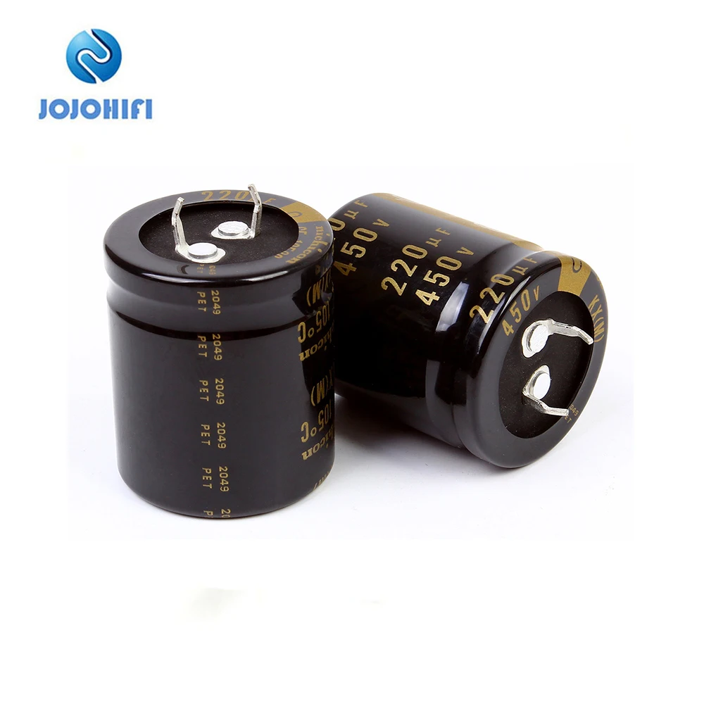 2pcs Nichicon KX 220UF 450V 30x35mm Pitch 10mm 450V/220uf Audio Electrolytic Capacitors w/Gold-plated Copper Feet nichicon 10000uf 80v 63x80mm type iii kg super through pitch 25mm 80v 10000uf electrolytic capacitor gold plated copper feet