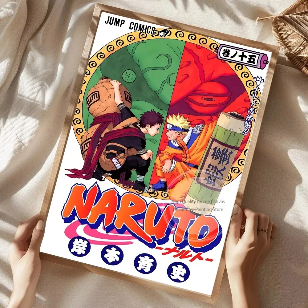 N-Naruto Anime Hot Blood Ninja Poster Art Decor for Home, Living Room, Bedroom, Bar, and Cafe