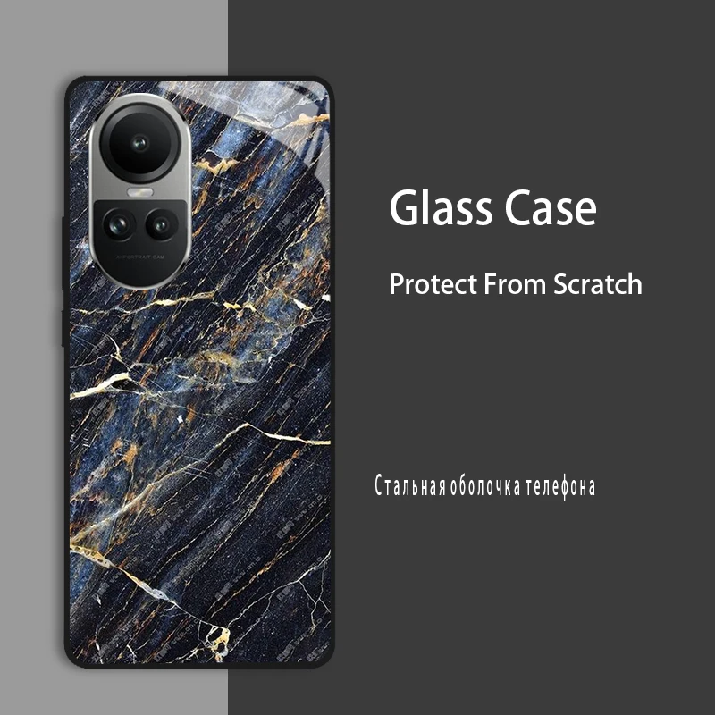 Enhanced Protective Tempered Glass Case Cover with Hard Coque Bumper