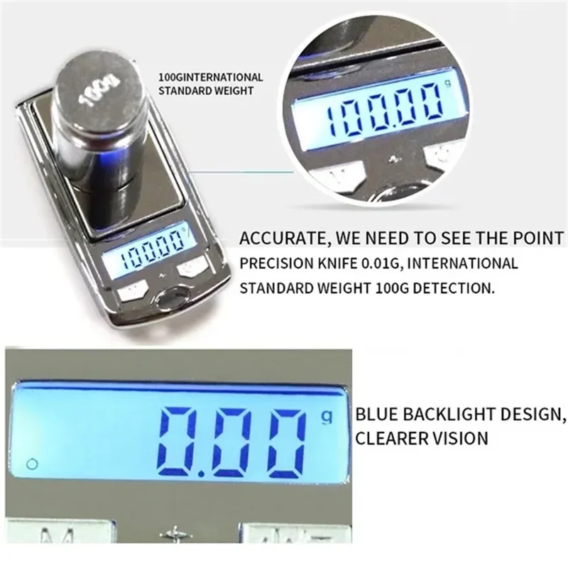 Gram Scale Digital Pocket Scale Electronic Smart Weigh Scale