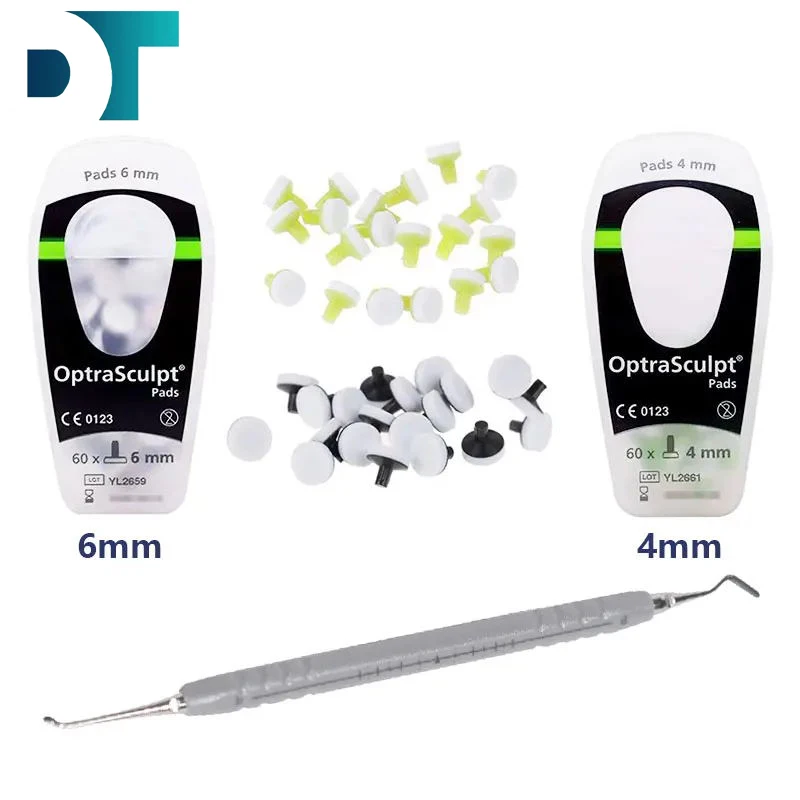 Dental Composite Resin Filling Spatula Foam Pads Mixing Handle OptraSculpt Teeth Whitening Tool Kit Dentistry Instrument