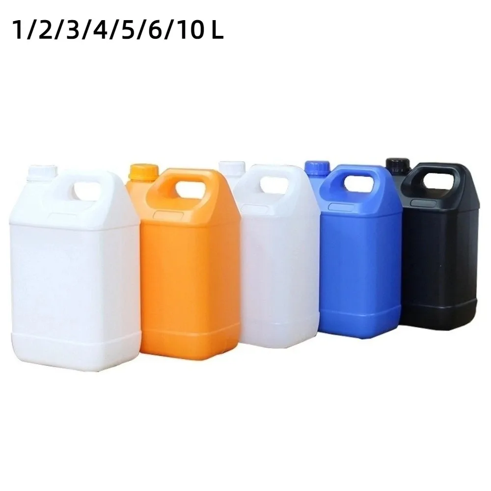 Multipurpose 1/2/3/4/5/6/10L Plastic Airtight Bottle with Lid Large-Capacity HDPE Bucket Sealed Food Grade Oil Jerrican Yogurt