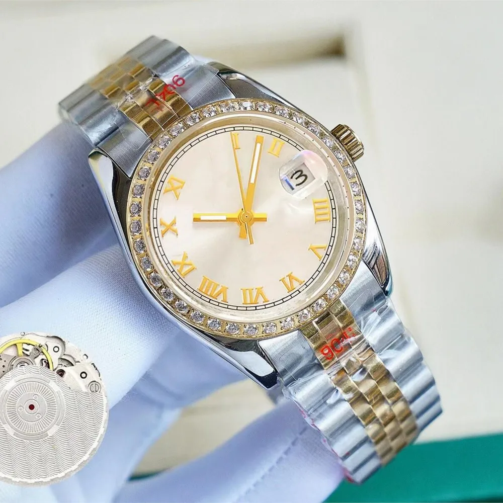 

SHXI Men Watch Automatic Mechanical Watches Full Stainless Steel Gliding Clasp Wristwatch Sapphire Super Luminous Diamonds