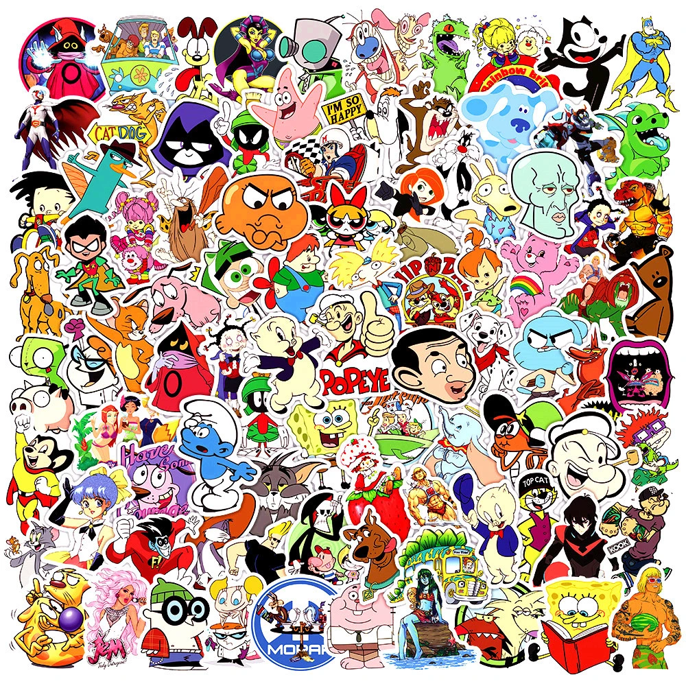 80s 90s Game Shows | 90s Cartoon Stickers | Classic 90s Stickers | 80s 90s  Cartoons - Stickers - Aliexpress