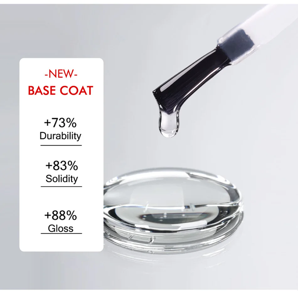 Description Picture 3 of itemCHUNSHU Base Gel Top Coat UV Gel Nail Polish Soak Off Long Lasting Transparent Function Varnish Protect Nails Art Manicure  10ml
