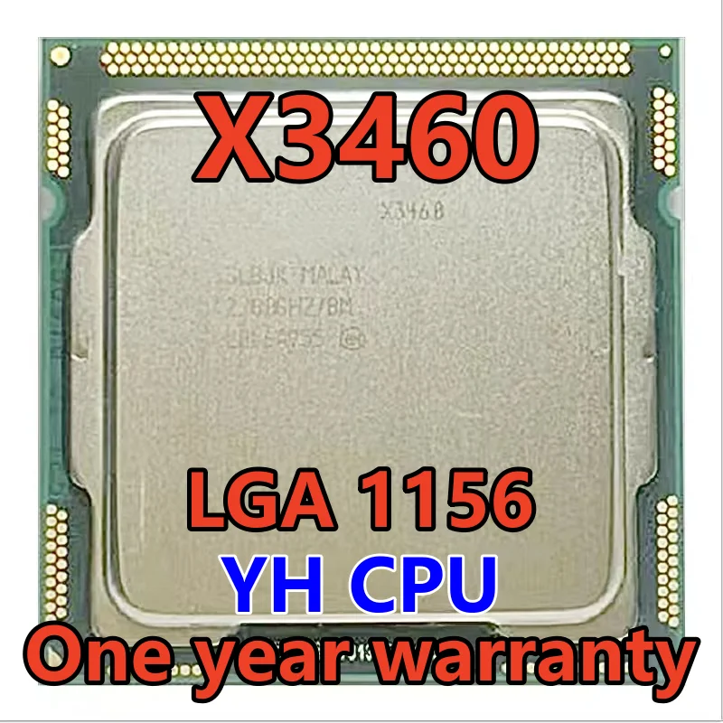 

X3460 SLBJK 2.8 GHz Quad-Core Eight-Thread 95W CPU Processor 8M 95W LGA 1156