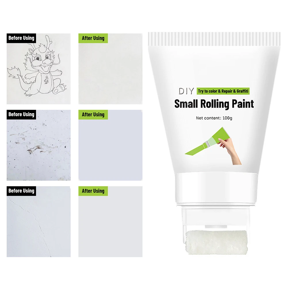 Wall Repair Tool Roller Paste Brush Household Interior Protection Paint Multipurpose Home Improvement Wall Patches Filler Paint