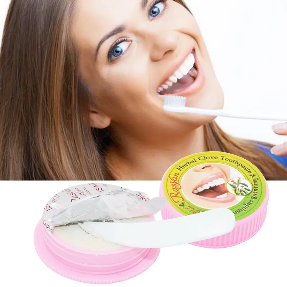 Thailand Natural Herbal Tooth Whitening Toothpaste Remove Stain Antibacterial Allergic Clove