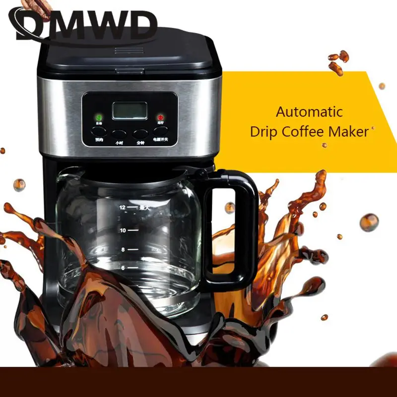 1.8L Automatic Drip Coffee Machine Intelligent Reservation Constant temperature Extraction Keep Warm Americano Espresso Maker