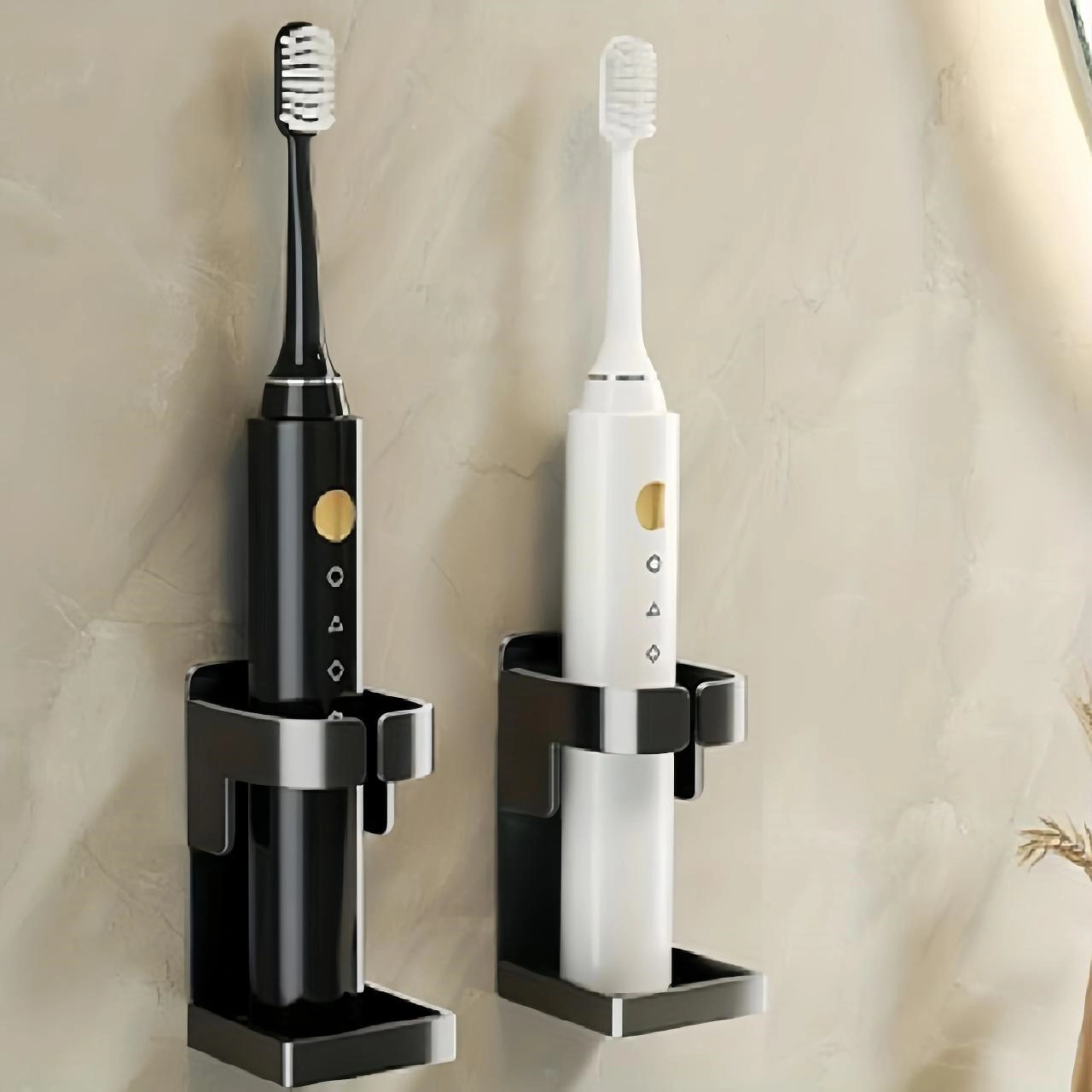 Electric Toothbrush Holder-Space-Saving Bathroom Toothbrush Organizer Essential Bathroom Accessories for a Clutter-Free Space