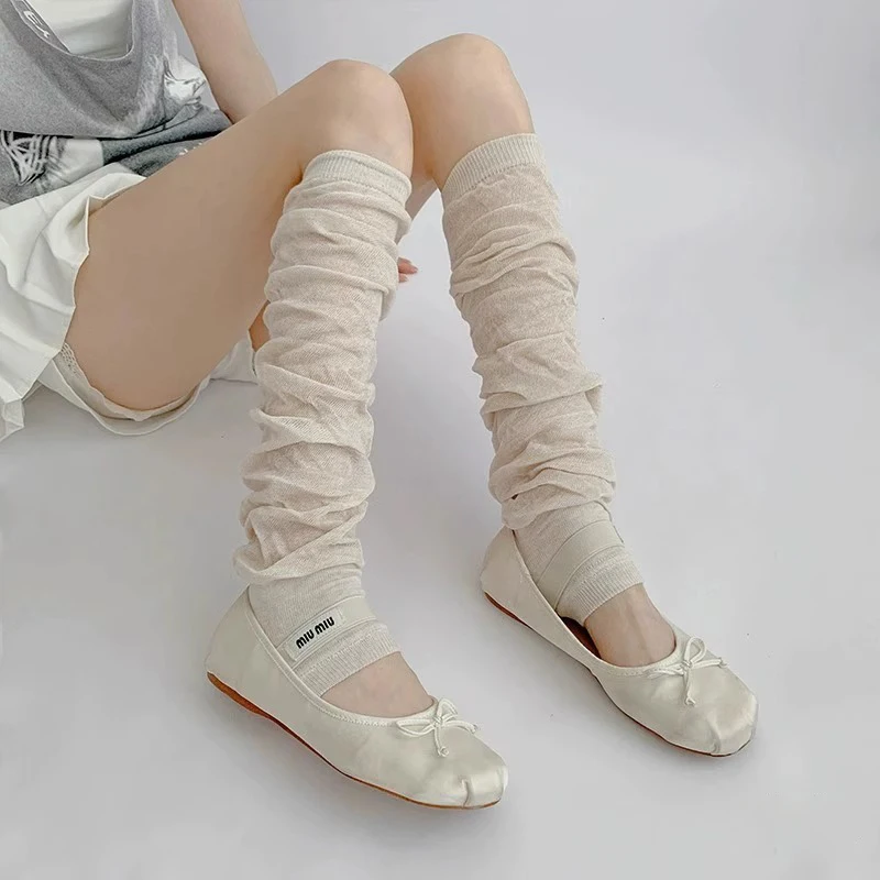 Neue Herbst Winter warme Beins ocken Mode Schritt auf Fuß socken kawaii Frauen knielange Bein abdeckung Lolita lose Socken – Detail 9