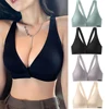 Elegant Front-Clip No Underwire Maternity Bra with Natural Latex Cooling Backless Maternity Clothings Women Lightweight Bralette 1