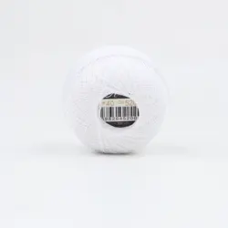 Premium Double Mercerized Egyptian Cotton Crochet Thread - 40 Size, 300 Yards, 25g Ball, 56 Vibrant Colors (5200  White)