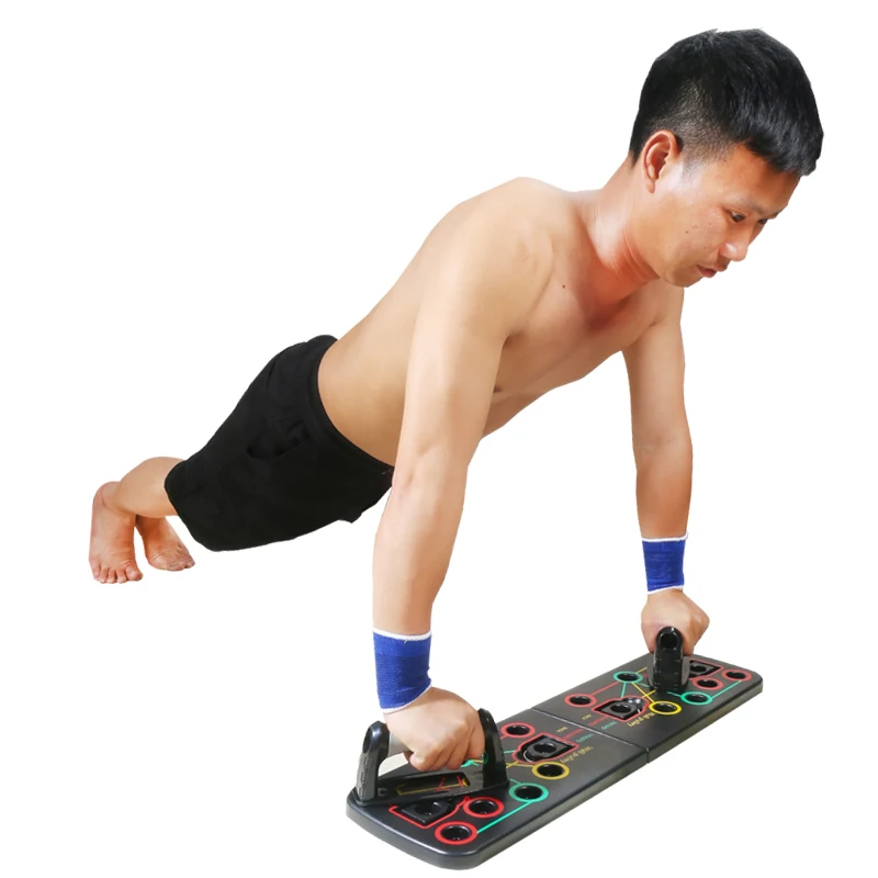 Push-up bracket male chest muscle training aid household Russian artifact multi-function push-up board with elastic rope