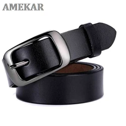 100-115x2.8cm Designer Belts Women High Quality Black Buckle Leather Belt For Woman Jeans Strap 2021 Casual  Women Belts