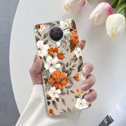 Luxury Butterfly Flower Clear Soft Silicone Protective Phone Case for Nokia G10 G20 (TM2701)