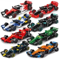 Speed Champions Series Classic Formula 1 Racing Sports Car Model Technique Supercar Building Blocks Set MOC Bricks Toys For Kids 1