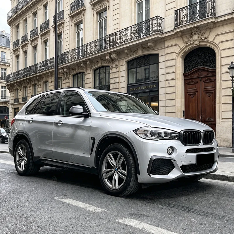 BMW X5 F15 M 스포츠 2014 2015 2016 2017 2018 자동차 전면 안개등 눈썹 장식 스트립 수정 액세서리 키트