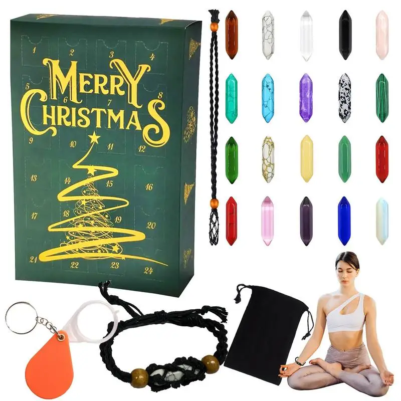 Calendrier De L'Avent Enfant 2024, 24 Jours Calendrier De L'Avent Cristaux Et Pierres Precieuse