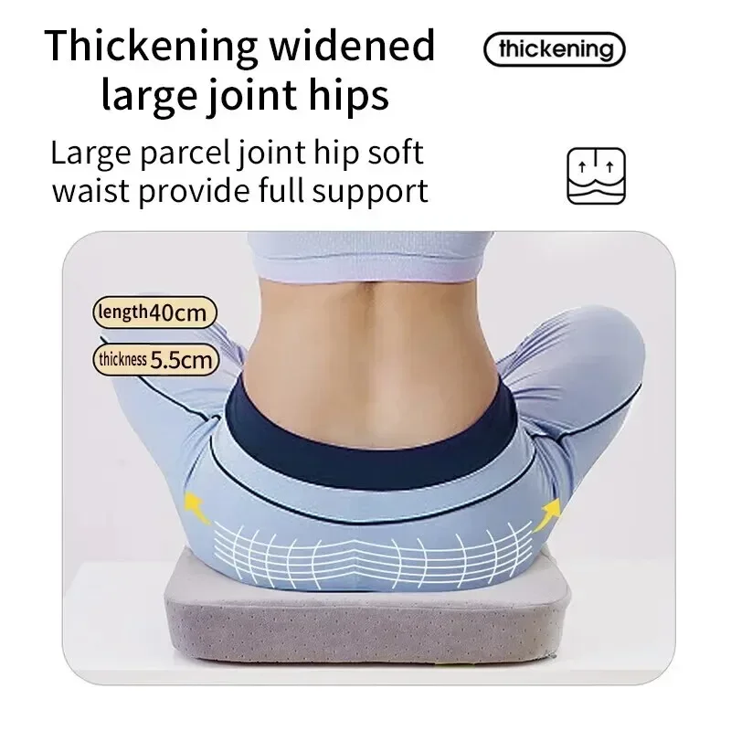 1pc Ergonomic Memory Foam Office Cushion Anti Hemorrhoid Cushion Chair Cushion Tailbone Pillow Car Office Seat Cushion