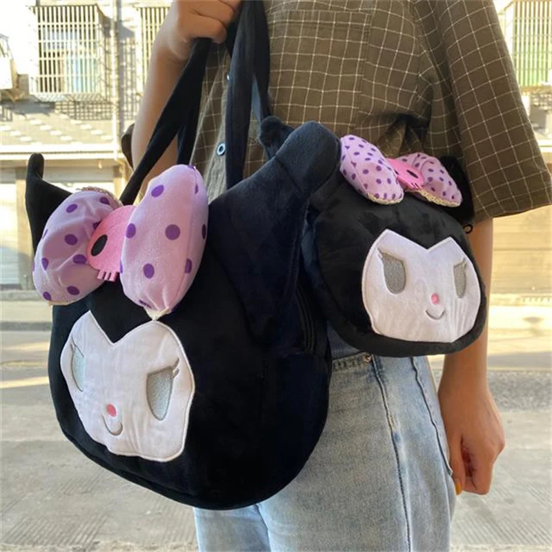 Kawaii Sanrio Series Plush Bag Toy Large Capacity Backpack