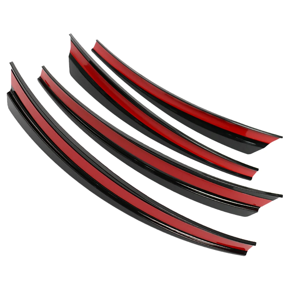 

Front+Rear Car Wheel Eyebrow Mudguard Mud Flap Splash Guard for Model Y 2021 Glossy Black