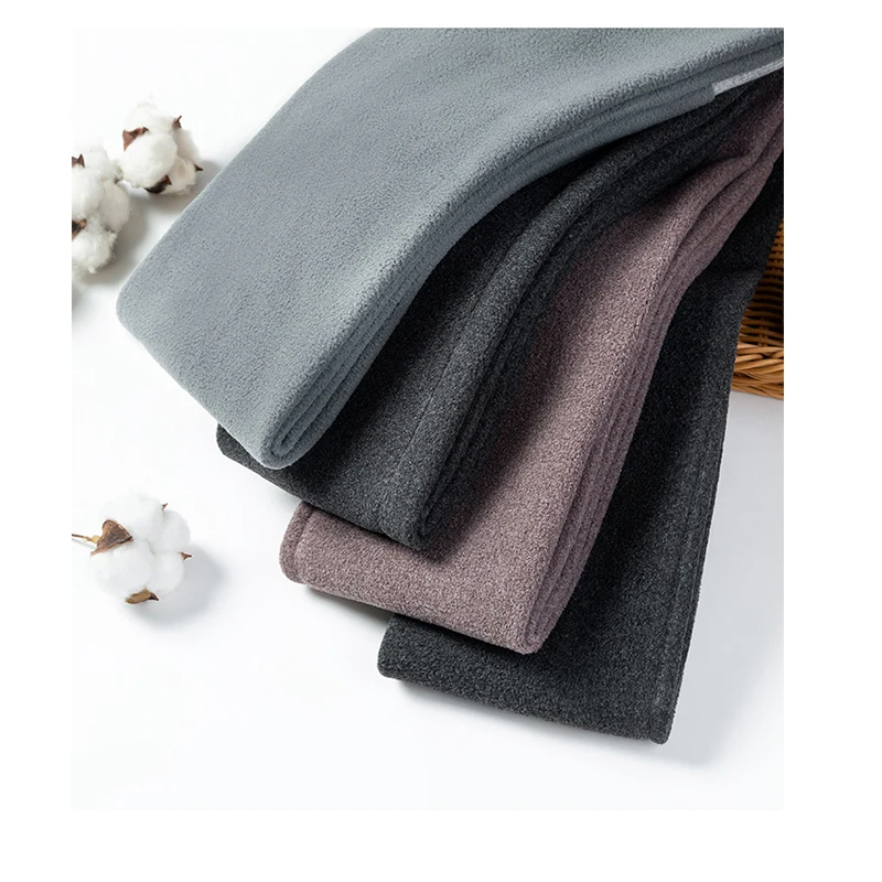 Home Wear Pregnant Women Leggings Cotton Vertical Stripes Autumn Winter Plus Fleece Thickened Warm Belly Support Tights 4