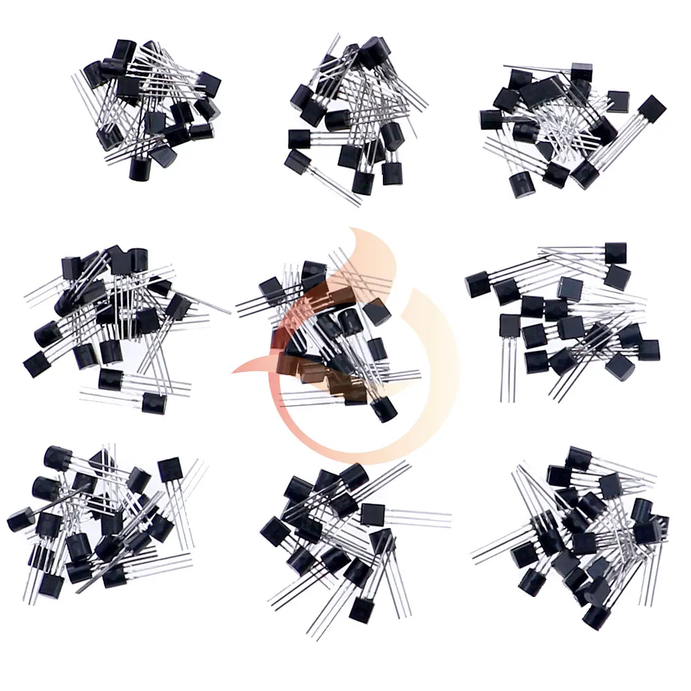Transistors Kit 200pcs/set 10Values*20pcs Transistors Box Pack BC337 BC327 2N2222 2N2907 2N3904 2N3906 S8050 S8550 A1015 C1815