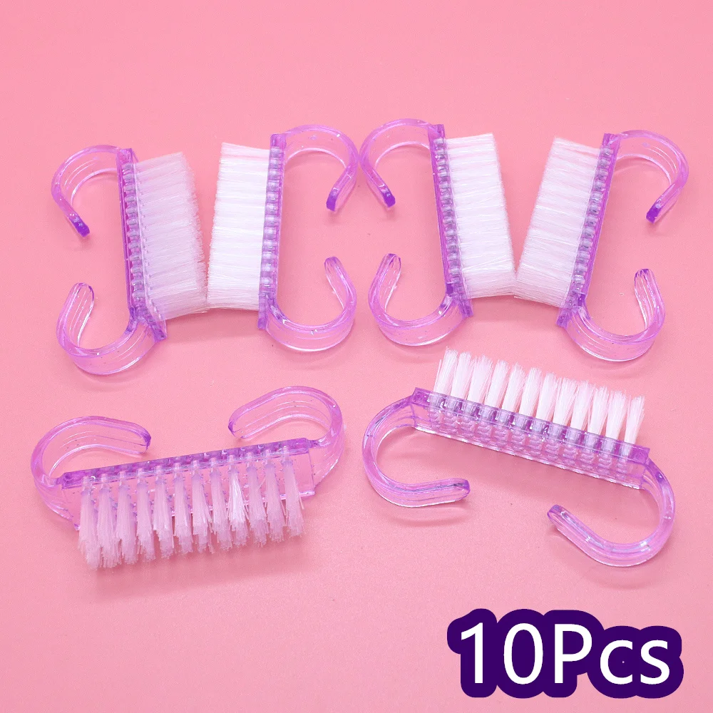 10/30Pcs Acrylic Nail Art Brushes 4 Colors Manicure Tool Set Soft Dust Removal