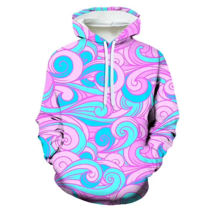thumbnail image 1 of Sudadera con capucha con estampado de olas en 3D para hombre, sudadera con patrón Harajuku, moda informal de otoño, jerséis de gran tamaño, ropa de calle de manga larga, 1 of 5