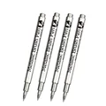 Brush silver 4pcs