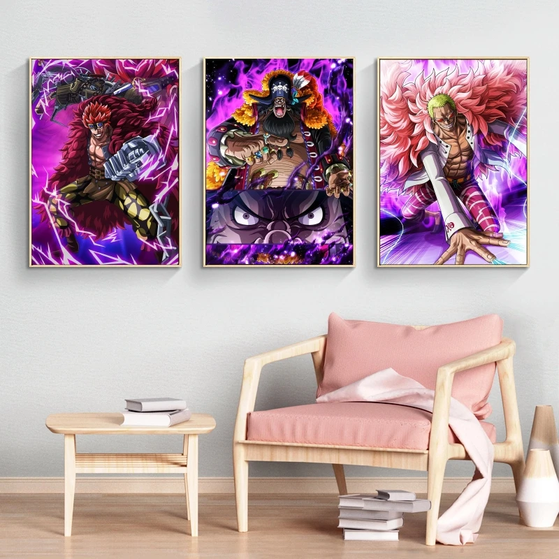 

Anime Character Pictures One Piece Eustass Kid High Quality Art Decor Gifts Prints and Prints Aesthetic Poster Modern Home