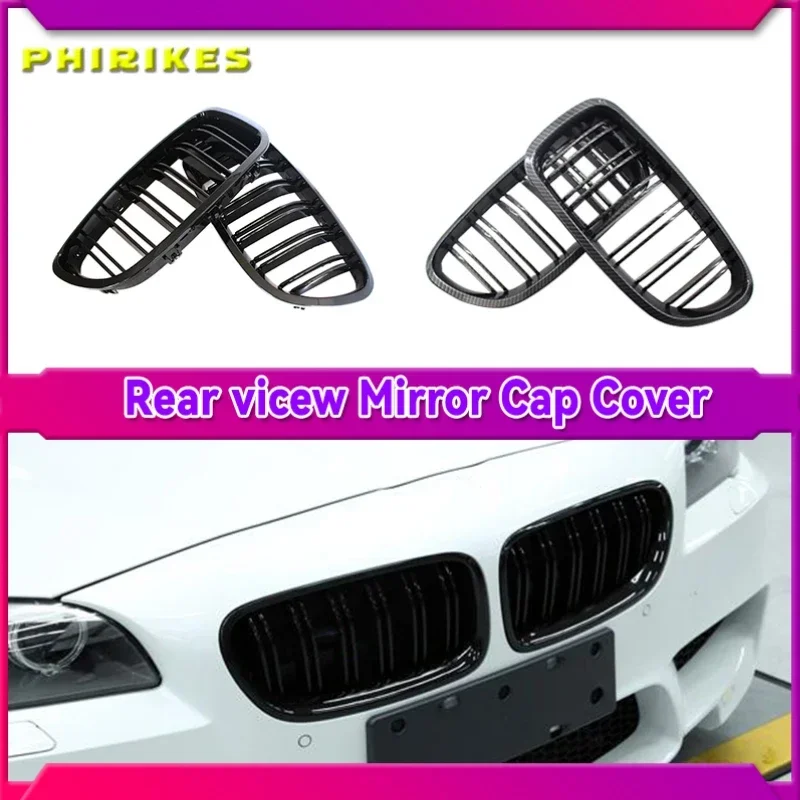 

Автомобильный глянцевый черный гриль в виде почек, гоночный гриль с двумя реглами для BMW 5 серии F10 F11 F18 520d 530d 540i 2010-2017, сменная деталь