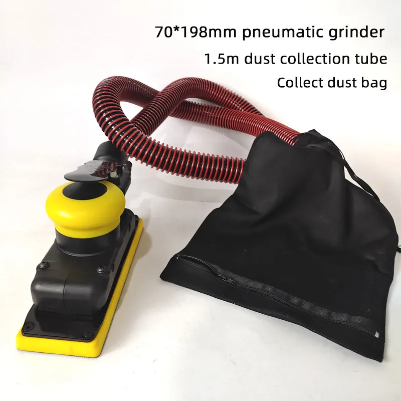 Levigatrice A Secco Pneumatica Rettangolare Levigatrice Per Mastice Per Vernice Per Auto 70*198Mm Macchina Per Carta Vetrata Adatta Per Mirka Per Auto