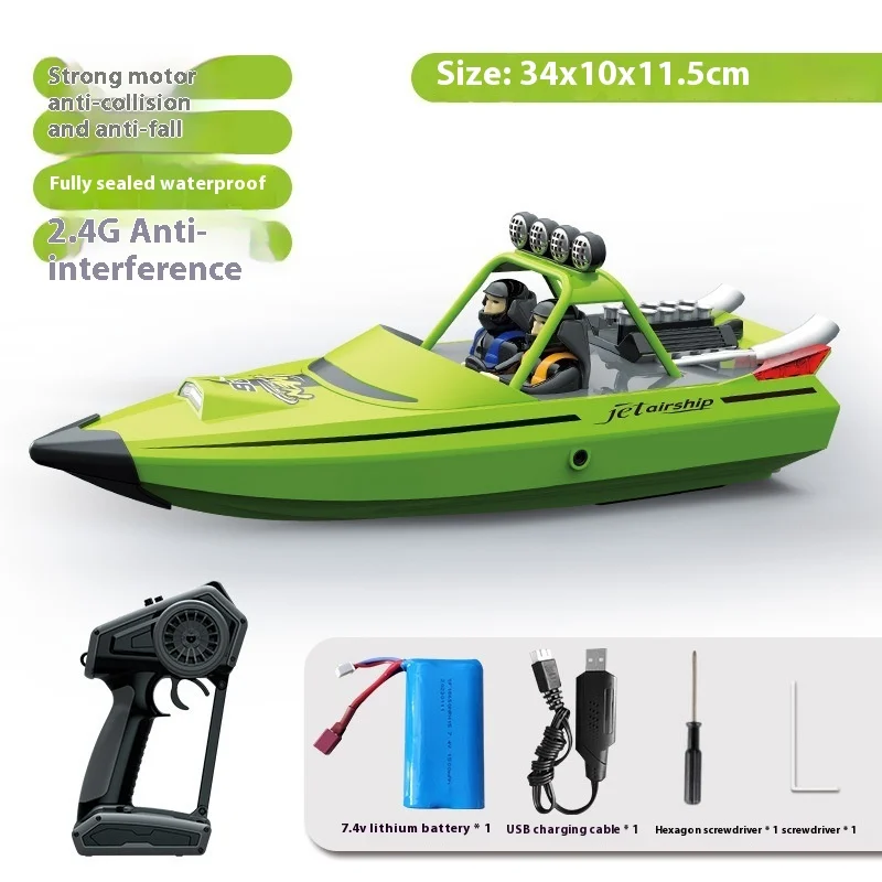 Tx725 2.4g High-Speed Boat Remote Control Jet Speedboat Electric Turbojet High-Horsepower Waterproof High-Speed Boat Toys Gifts 5
