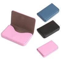 PU Leather Business Card Holder Men Credit Card Holder Large Capacity Wallets Women Metal Bank Card Case With Magnetic Shut 1