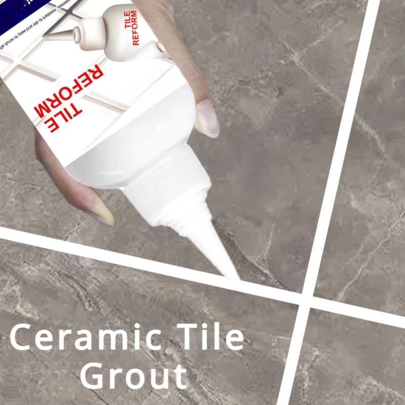 260ml Tile Gap Repair Agent Strong Waterproof Ceramic Tile Grout Crack Filling Bathtub Fixing Mending Glue Home Bathroom Caulk