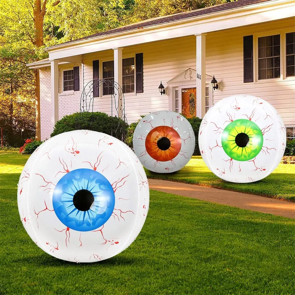 

4D Eye Balloon Halloween Thriller Party Horror Atmosphere Decoration Simulation Red Blood Eye Balloon Festival Decoration