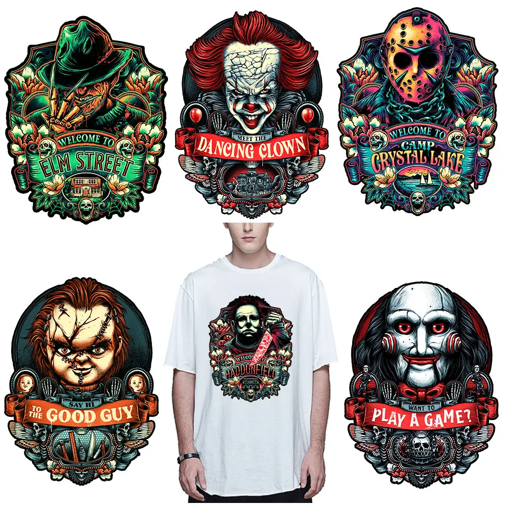 Hombre Parches Para Camisetas Parche Bordado Calavera Punk