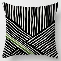 New Olive Green Abstract Floral Plush Cushions Case Hipster Leaves Geometric Nordic Simple Office Pillows Decorative Couch Seat 5