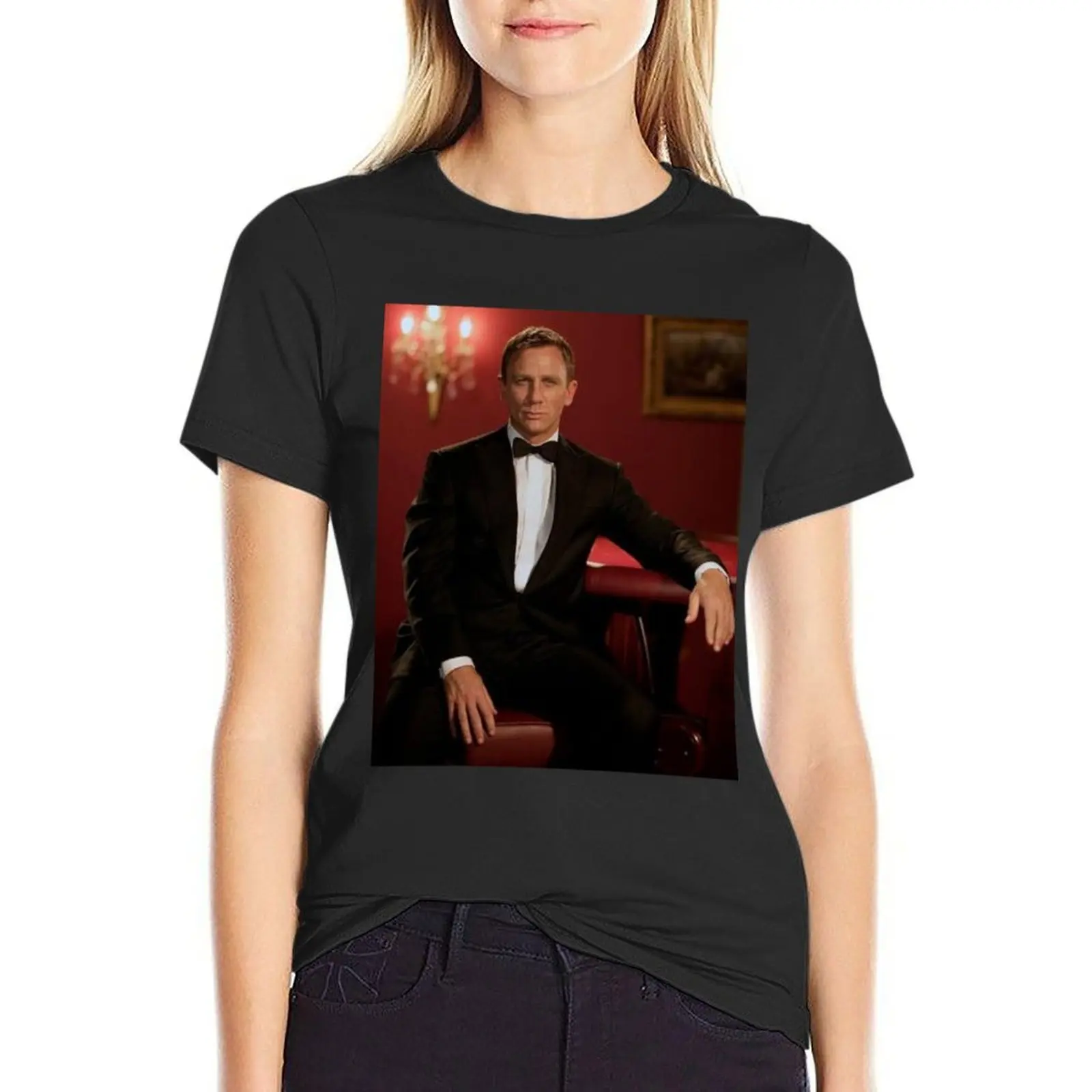 

Daniel Craig T-shirt aesthetic clothes Aesthetic clothing Women's cotton t-shirt