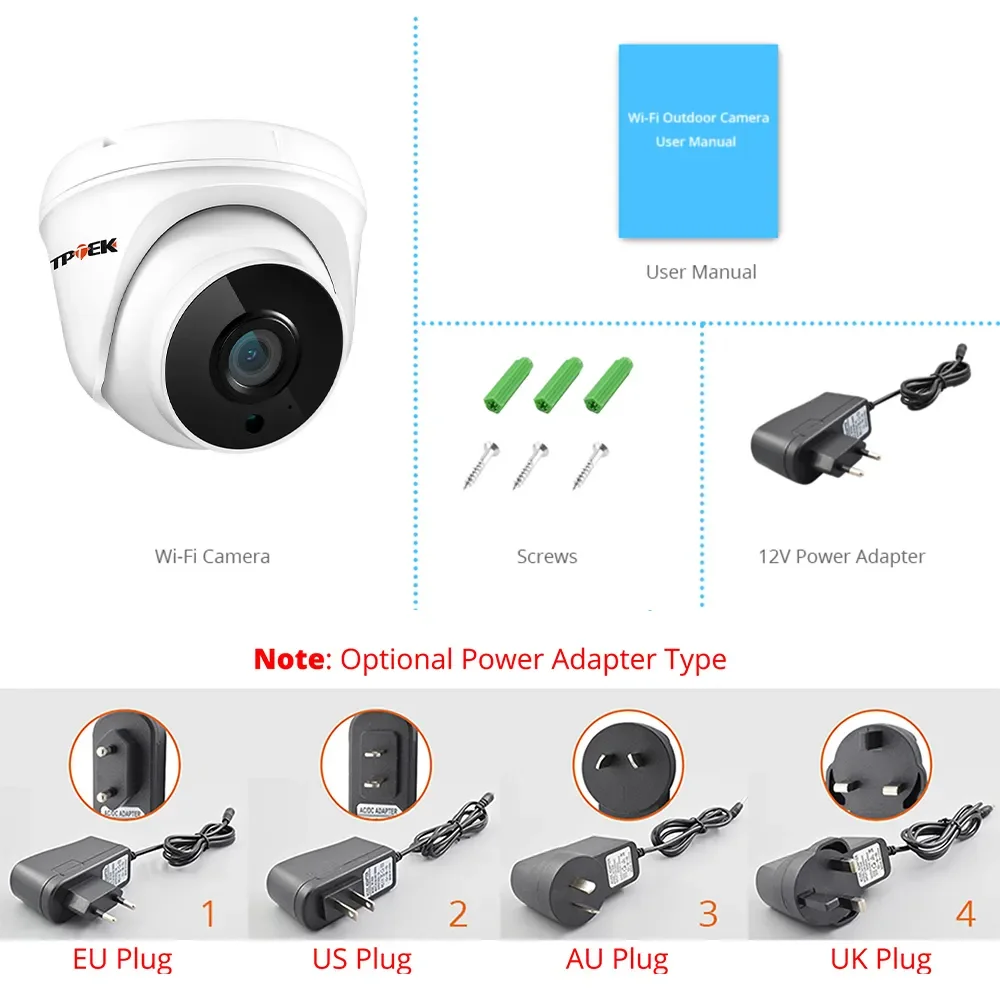 Telecamera IP Wifi 2.8mm Video Sorveglianza Indoor Home CCTV Video Camara Audio bidirezionale Protezione di sicurezza CamHi CamHipro Wi-Fi Cam - immagine 6