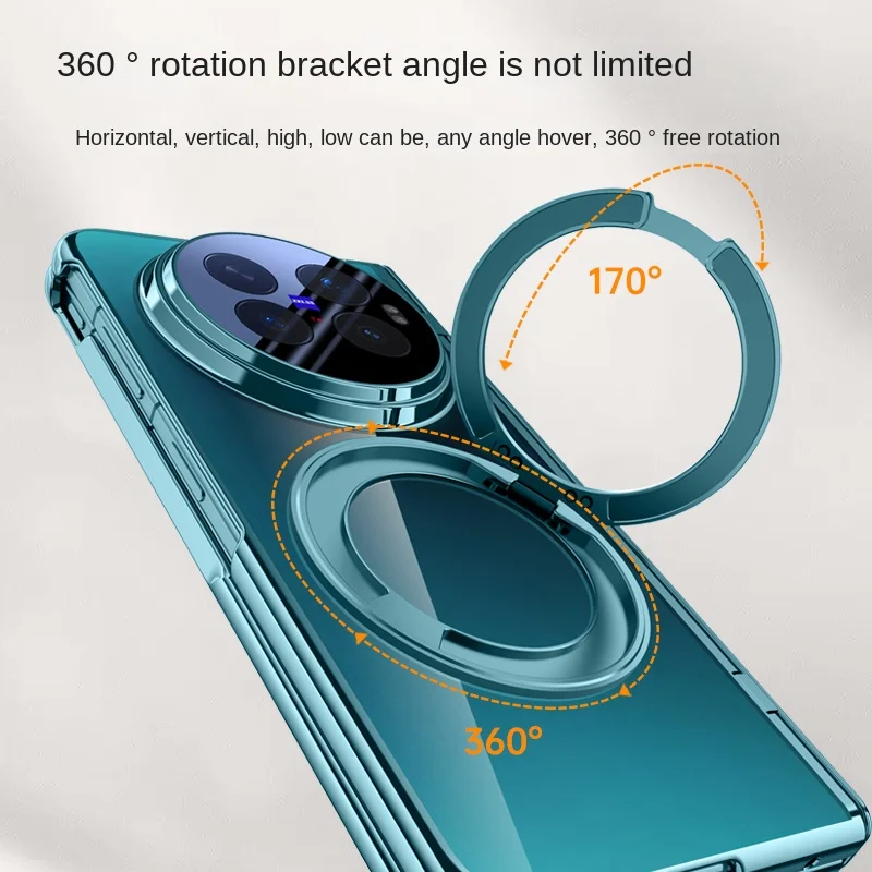 Magnetic Stand Phone Case with Privacy Screen and Electroplated Finish