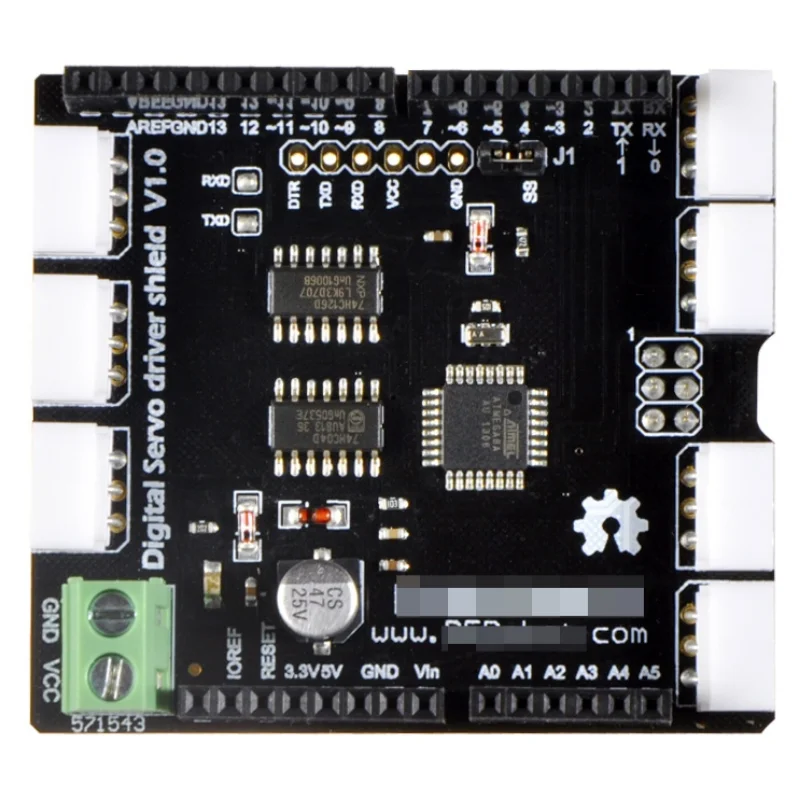 Digital Steering Gear Expansion Board Dri0027 Compatible with Arduino