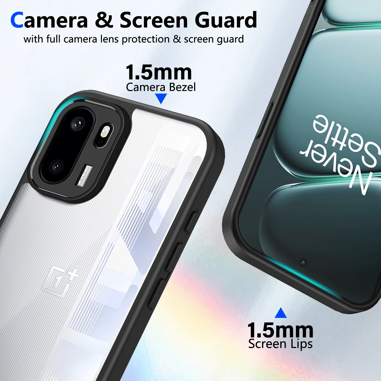 Transparent Shockproof TPU Phone Case with Bumper Protection