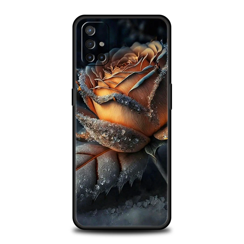 Cartoon Rose Silicone Phone Case Cover