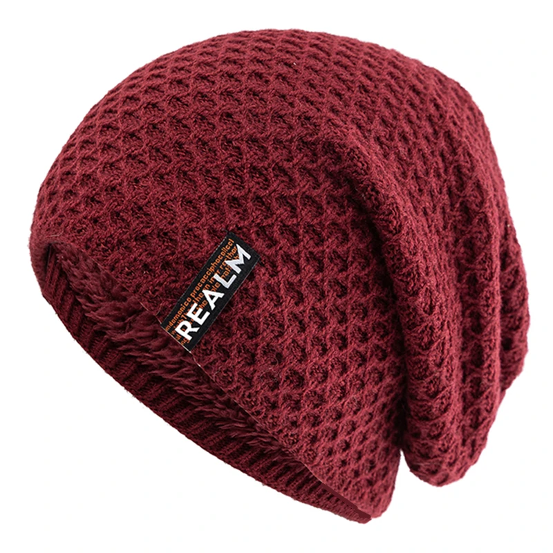 Berretto beanie in maglia per uomo e donna inverno e sci_voghion.com
