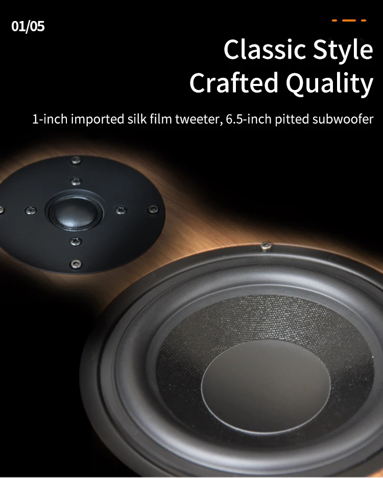 Description Picture 5 of item6.5 Inch Bookshelf Speaker HIFI Wooden Passive F30 4Ohm 25~200W Audio Sound Amplifier Monitor Speaker Music Player